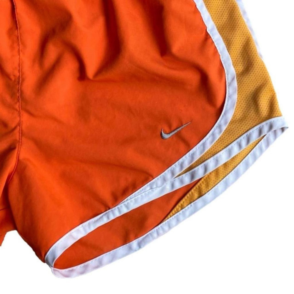 Nike XS Dry Fit Activewear Orange Shorts with White Lining - Picture 3 of 6